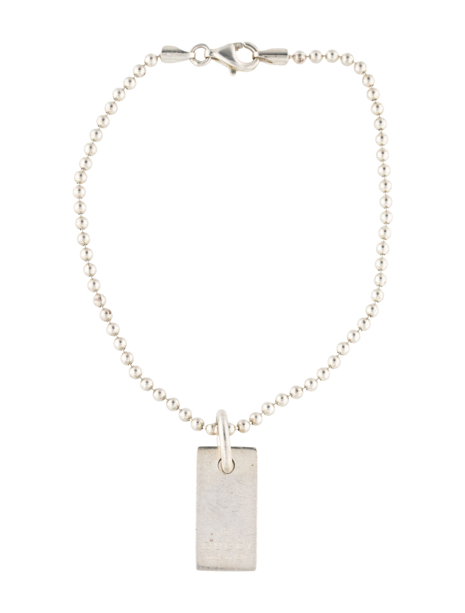 Gucci Tag Charm Bracelet